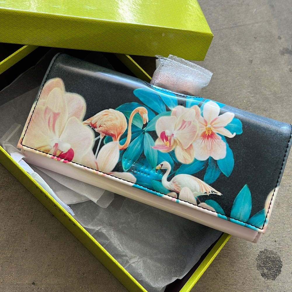 NWT - Ted Baker Summer Orchid Wonderland Wallet - Box and Tags included